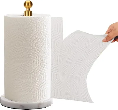 Minimalist Home Style  Marble Paper Towel Holder Bathroom Organized Holder for Bathroom Kitchen Countertop