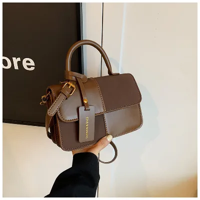 Wholesale Korean Vintage PU Leather Handheld Single Shoulder Bags With Detachable Straps Women's Bags For Daily Casual Use