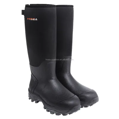 HISEA Waterproof Hunting Rubber Boots Insulated Rain Muck Boots for Men