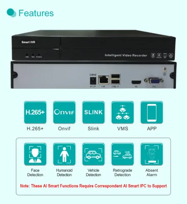 36 Channel XM UNI ENZ SeeEasy Mobile App Ingenic ISP NVR Network Video Recorder