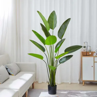 High Quality Classic Artificial Banana Tree Bonsai Plant Faux PE Material Indoor Wedding Decoration
