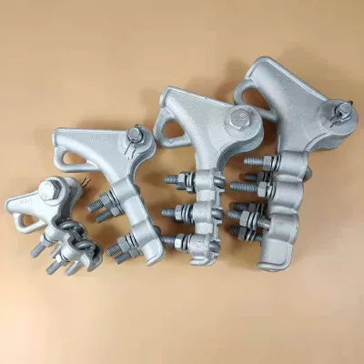 Pole Line Hardware NLL Aerial Cable Aluminum Alloy Wedge Type Dead End Strain Clamp