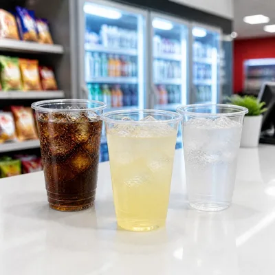 Disposable Clear PP Cups for Stadium Sports Venue Game Day Cold Iced Drink Cups Wholesale Bulk Supply