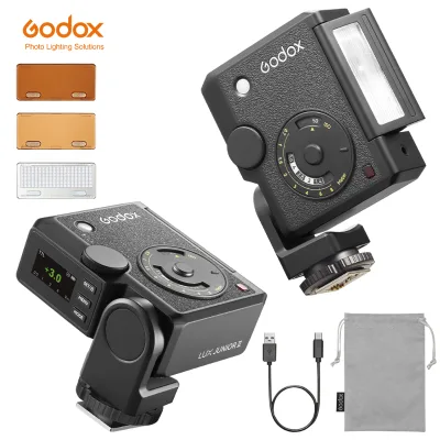 GODOX Lux Junior II Retro TTL Flash ,Compact Speedlite with Built-in Battery, for Street & Portrait Photography