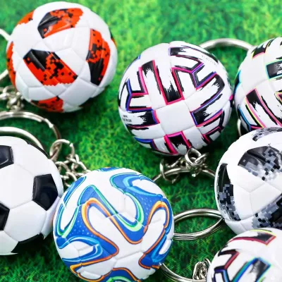PVC Football Keychain Pendant Souvenir Fan Small Gift Bag Pendant Key Chain