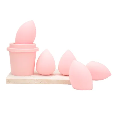Professional Makeup Sponge with Travel Case Diamond-Shaped & Teardrop Mix Soft Nylon-Free Material