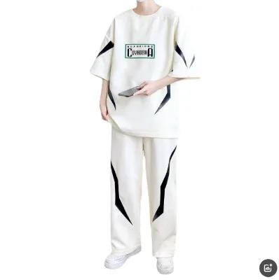 Men's Fashion Trend Breathable Loose Casual Sports Suit