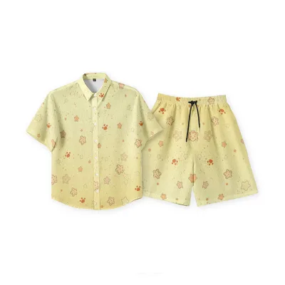 Wholesale t Shirts Short Set Sweat 2 Piece Set Anime Custom Shirt and Shorts Sets Washed Oversize Men Tshirt Suit