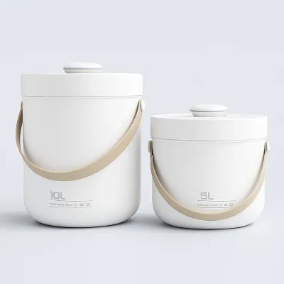 Portable Pet Dry Food Storage ContainersABS Healthy Material for Storing vacuum sealed 5L 10L One-click operation