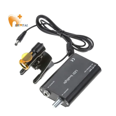 Electric Mobile Dental Unit with LED Headlight Medical Clip Surgical Lamp Plastic and Glass Material for Dental Equipment