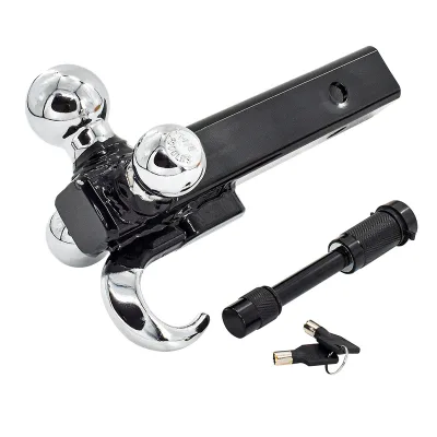 Forging Hollow Adjustable Heavy Duty Aluminum Trailer Tow Drop Hitch Three Ball Mount for Trailer Parts & Accessories