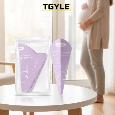 Urinal-Car-Mounted Portable Disposable No Squatting Required Stand-Up Design 500mL Capacity 10-Piece Emergency