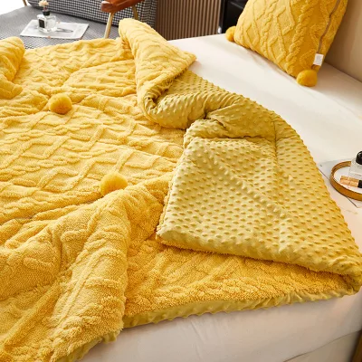 Factory Blanket That Closes Turns Cushion Tuffed 2 in 1 Cushion Blanket Double Layer Foldable Blanket Cushion Pillow