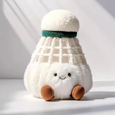2025 New Cute Badminton Pendant Creative Embroidered Plush Toy Doll Super Soft Main Material for Stress Relief PP Cotton Filling