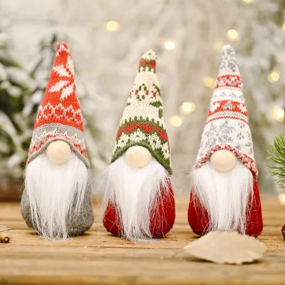 2023 Plush Swedish Forest Old Man Faceless Doll Plush Gnome Elf Home Ornaments Christmas Gnome Gifts Ornaments