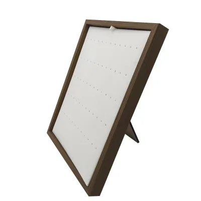 Wholesale Foldable Jewelry Display Tray Wooden Ring Necklace Earrings Rack Decorative Storage Boxes for Sales
