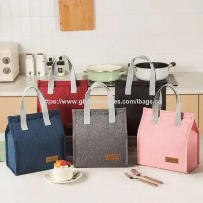 Insulated Lunch Bag Portable Bento Box Carrier Aluminum Foil Thermal Bag Waterproof Lunch Tote