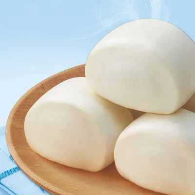 LIKOFU Frozen Milk Steamed Mantou 200g, Soft Fluffy Steamed Buns, Ready-to-cooked Frozen Bun Breakfast Pastry Wholesale