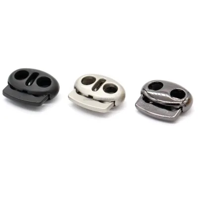 Best Selling Fashion Design Transparent Nickel-Free Metal Plating Hoodie Drawstring Spring Cord Lock Stoppers