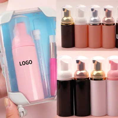Eye Lash Cleaning Kit Por Mayor Lash Shampoo Bottle and Logo with Boxes for Eyelash Extension