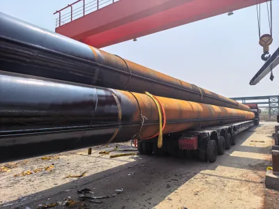 ASTM A252 Gr.3 Welded Steel Pipe Pile Square LSAW SSAW Process API EN Certified Black 6m for Deep Foundation Drill Pipe