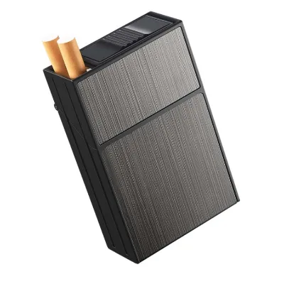 Custom Logo Cigarette Pack Box with Lighter Classic Design Laser Carving Waterproof Feature Wholesale Classic Cigar Boxes