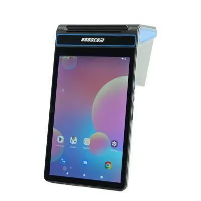 Android 12 All-in-One Mobile POS Tablet Handheld SDK Functionality with NFC Bluetooth 80mm Printer Terminal System