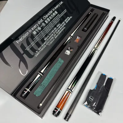 Taco De Billar YFEN Carbon Fiber 11.8mm - Black Blaze X4 Radial Pin Cue with Gift Box