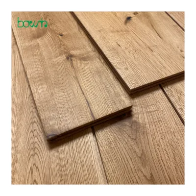 CD Grade T&G Oiled Brushed Surface Oak Wood Flooring 910x123x18mm Cheap Parquet Flooring Modern Design for Indoor Bedroom