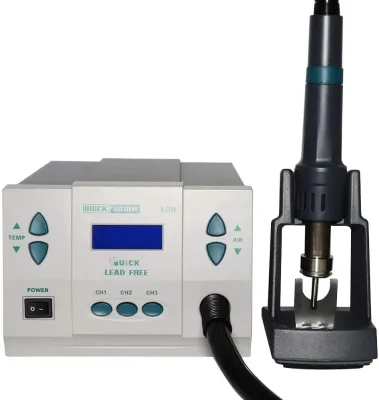 Quick 861DW Multifunctional ESD Hot Air Rework Station 1000W Adjustable Temperature Digital Soldering Desoldering Station