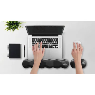 HIVE Wrist Rest, Ergonomic Shaped Relieve Fatigue Gel Memory Foam Wrist Rest for Keyboard, and Mouse with Ergonomic Wrist Rest Pad