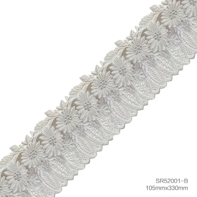Multi-colored Water-soluble Embroidery Lace Truck Curtain Wardrobe Pillow case Cushion Lace Textile Accessories Decorative Tape