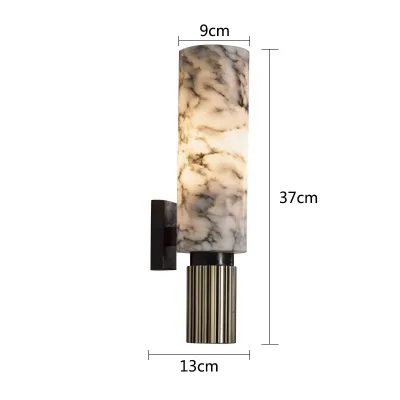 Nature Stone Marble Wall Lamp Modern Decorative Nordic Style Marble Led Wall Bedroom Living Room Hotel BrassWall Lamps