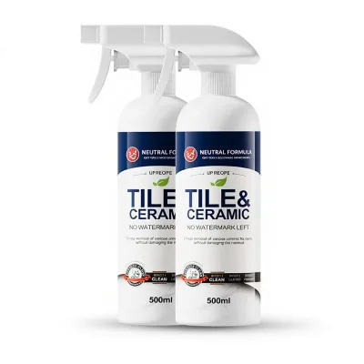 Tile Cleaner Gel 500ml Matte Soft Gloss Wood Grain Floors Powerful Stain Remover Special Scrubbing Tool for Floor Tiles Surfaces