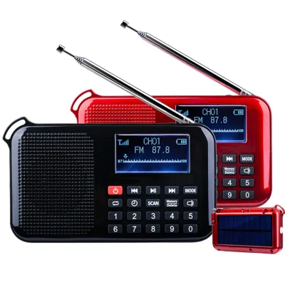 Dewant L-388 Multifunction Solar FM Radio Receiver USB SD Card Power Bank MP3 Player