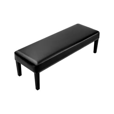 Modern Contemporary PU Leather Wooden Stool Ottoman Bench for Bedroom Apartment