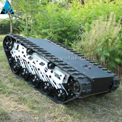 General Rubber Track Robot Chassis with Perfect Height and Power Lower Center Good Pass Performance