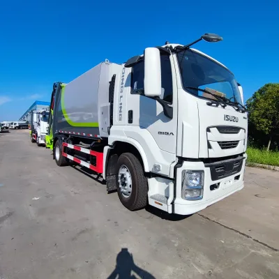 CLW Hydraulic Garbage Compactor Truck 12CBM Trash Compactor Truck 1SUZU Engine Waste Disposal Truck