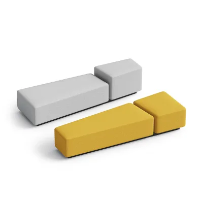 Factory Custom Modern Open-Space Modular Sofa Set with Divider Wall for School Home Office Company Reception Zone