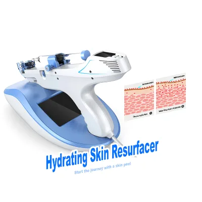 Automatic Portable Hydro Water Injection Mesotherapy Gun Skin Moisturizer with Oxygene Jet US/IT Plug Type