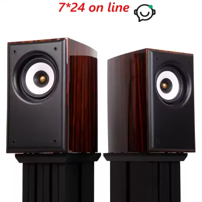 AB-09 Q8 4th Gen 6.5" Bookshelf Full-Range Speakers HiFi Audiophile Vacuum Tube Amplifier Compatible Home Front Speakers