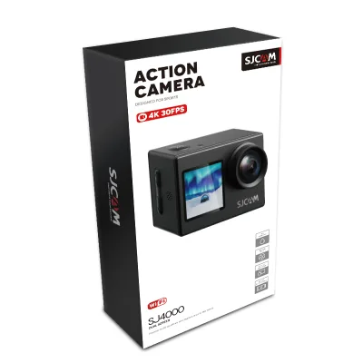 Sjcam Sj4000 Action Camera Dual Screen 4k30fps Ultra Hd Underwater Camera Waterproof 170° Wide Angle Wifi for Tiktok Youtube