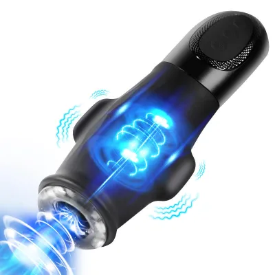 Rechargeable Glans Trainer Penis Massage Stroker Masturbator Device Vibrating Sucking Dual Motor Male Masturbation Cup for Men