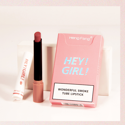 Private Label Hot Sell Wonderful Smoke Tube Lipstick Girls Cosmetics Karite Matt Rebranding Lipstick for Girl Cosmetic