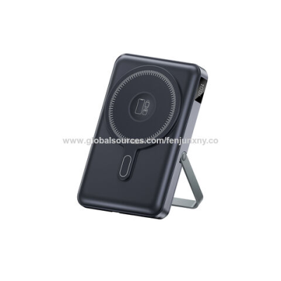 10000mAh power bank with wireless charging built in cable