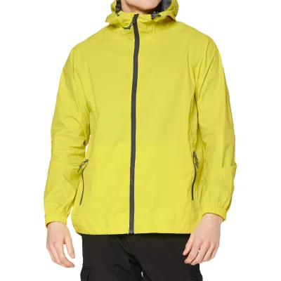 Unisex Custom Yellowjackets Rain Jacket for Outdoor Hiking Waterproof Packable Windbreaker Hood Zipper Closure Solid Reversible
