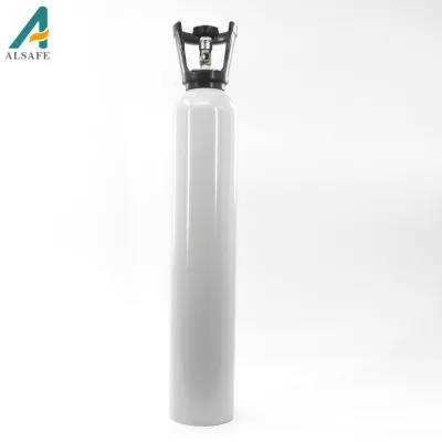 CE ISO 8.0L Aluminum Oxygen Cylinder Industrial Carbon Dioxide Co2 Cylinder 8 Liter With Valve