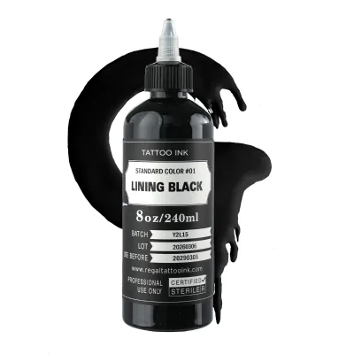 Professional Lining Black / Triple Black 8 oz Tattoo Ink
