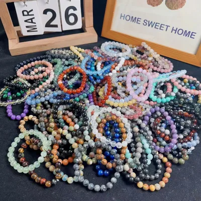 8mm Beads Wholesale Healing Crystals Natural Crystal Beads High Quality Amethyst Bracelets for Gift Stone