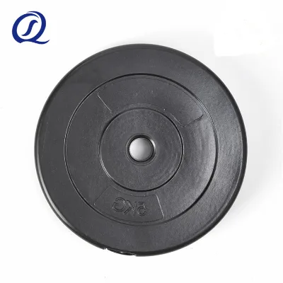 New Product Professional Fitness Keep Fit Gym Training Weightlifting Sand Filled Plastic Weight Plate Home Use 1-20kg